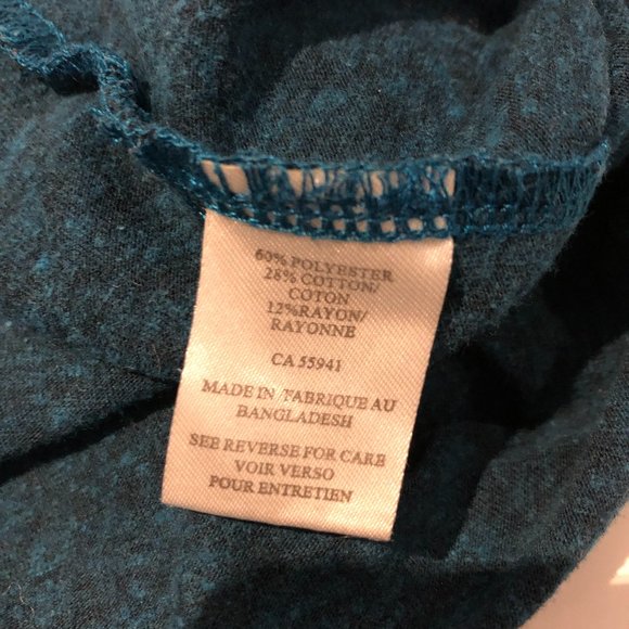 Boathouse T-Shirt Teal Size Large - Picture 4 of 7